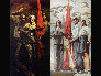 紅旗頌（雙聯(lián)畫）  紅旗 Red Flag（左）300x158.5cm 1972年；紅旗之二（右） 300x160cm 1975年 布面油畫