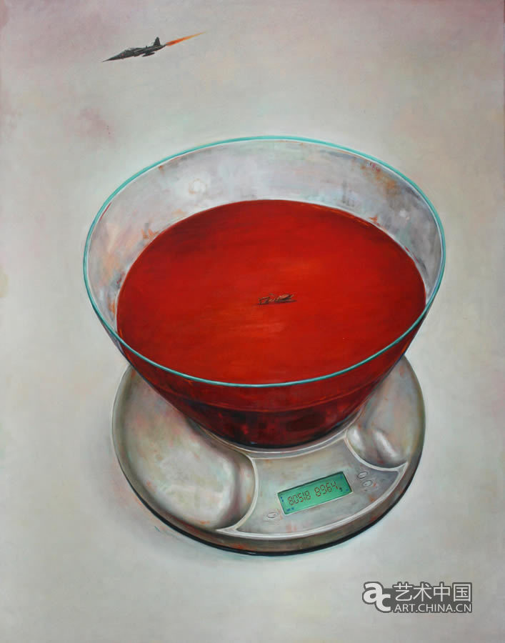 樸雄珪，某_價_7-血_91x117cm_oil on canvas_2009