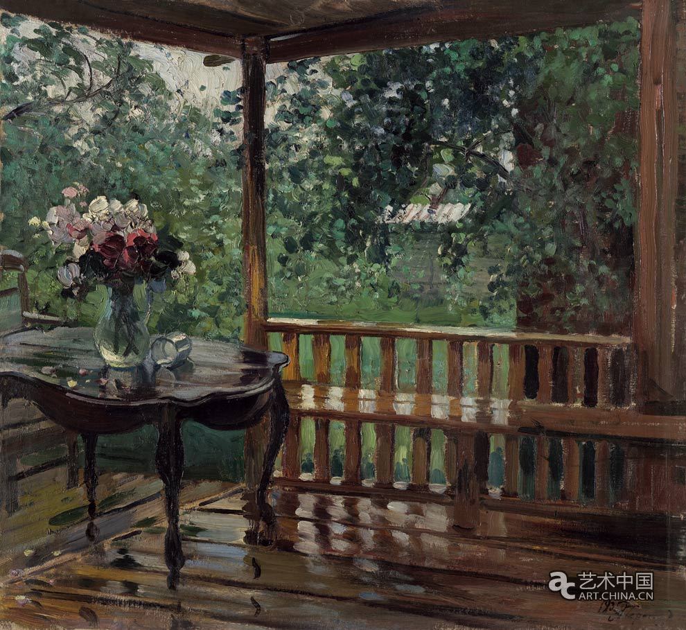 格拉西莫夫-《雨后》-布面油畫-78×85cm-1935年