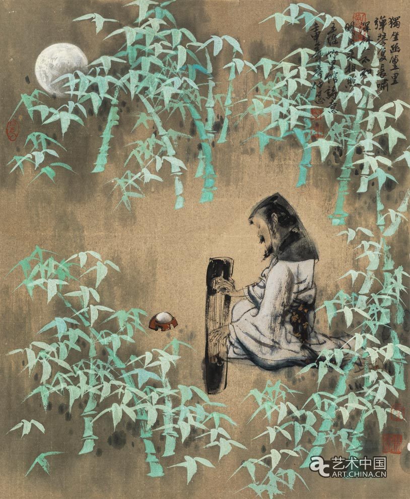 唐人詩(shī)意畫之二 43.4×53.2cm 1992年