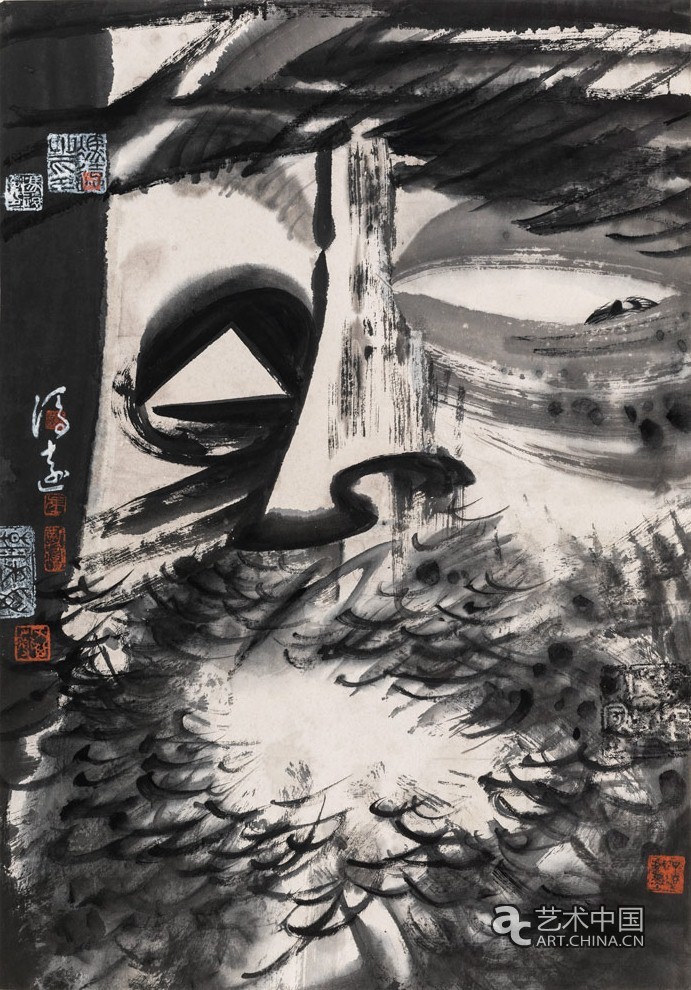 漢魂·戲劇臉譜系列四 46×66.4cm 1989年