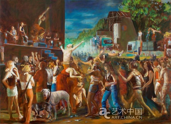 歌迷 拉伊達.嘎博 2001–2002 布面油畫 200x275cm