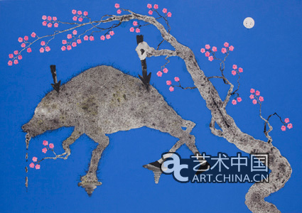 董重 夜蹤 200X140cm 布面油彩丙烯 2012