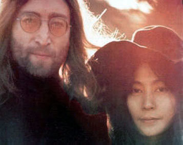 John Lennon（約翰·列儂）與Yoko Ono（小野洋子）