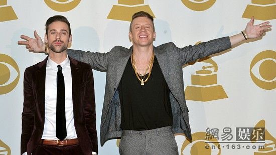 Macklemore & Ryan Lewis獲格萊美最佳說唱獎(jiǎng)。