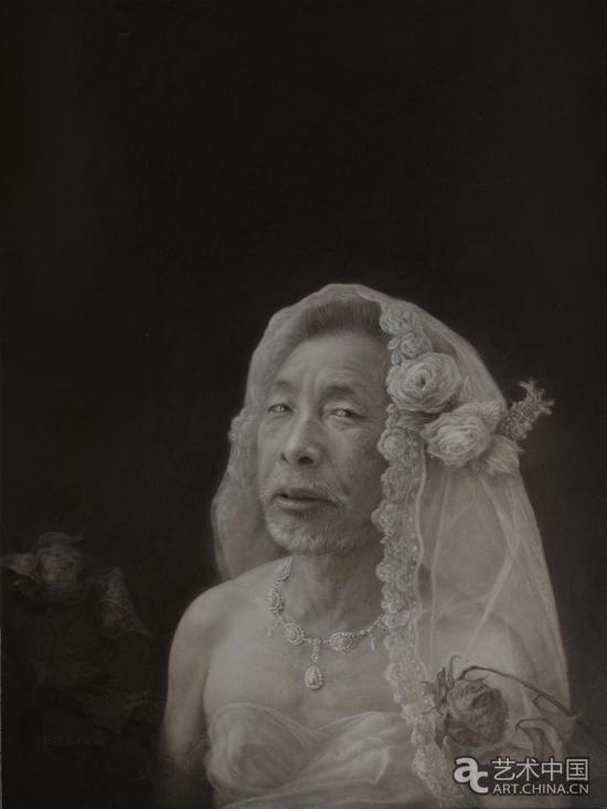 石經(jīng)虎 塵封.錯(cuò)夢 76x57cm 木板麻布油畫 2016