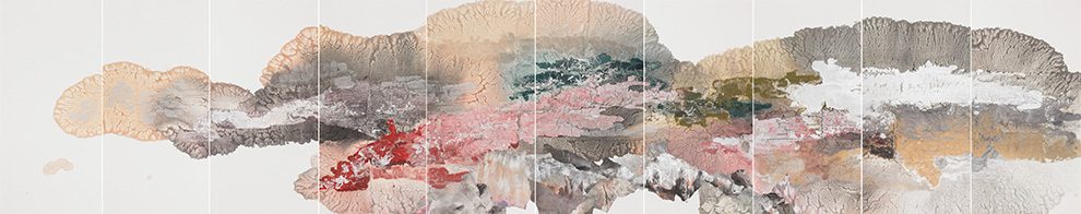 胡偉《祥云》140x700cm--宣紙、墨、礦物·植物顏料--2007年.jpg